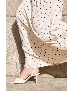 Pull&Bear Heeled Sandals - Natural