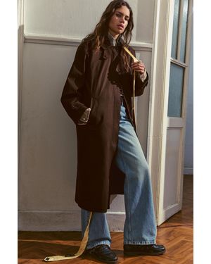 Pull&Bear Brauner Oversize-Trenchcoat