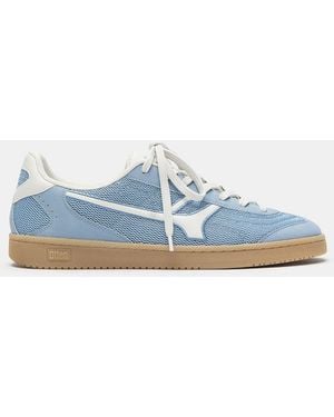 Pull&Bear Retro Textured Trainers - Blue