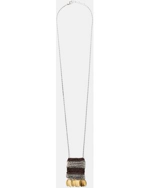 Pull&Bear Handbag Pendant Necklace - White