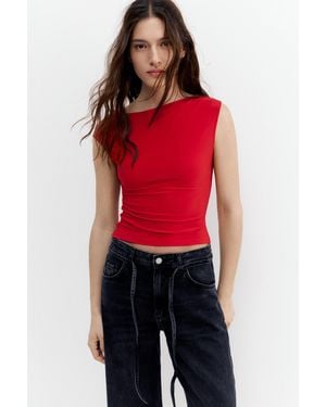 Pull&Bear Gathered Asymmetric Top