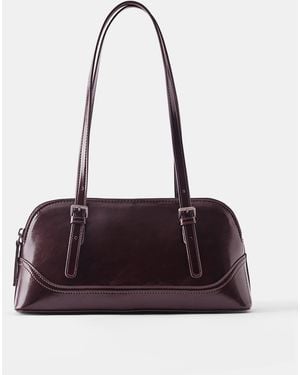 Pull&Bear Bowling-Schultertasche - Weiß