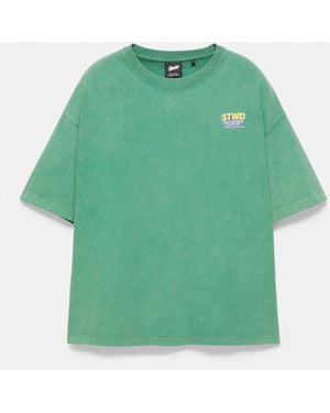 Pull&Bear Stwd Graphic T-Shirt - Green
