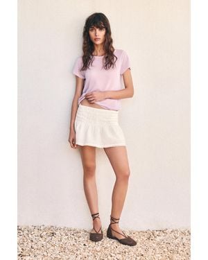 Pull&Bear Crochet Strappy Ballet Flats - Brown