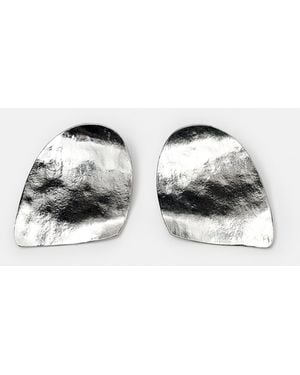 Pull&Bear Ohrringe Mit Flacher Textur - Mettallic