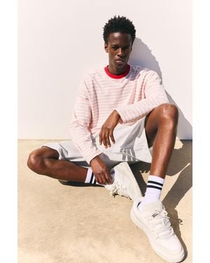 Pull&Bear Stwd Distressed Skate Trainers - White