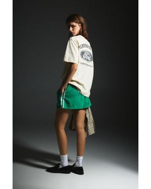 Pull&Bear Sportliche Bermudashorts Mit Seitenstreifen - Grün