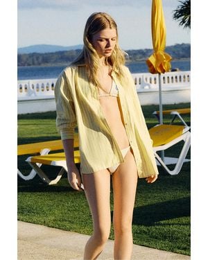 Pull&Bear Striped Shirt - Yellow