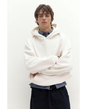 Pull&Bear Stwd Embroidered Hoodie - Natural