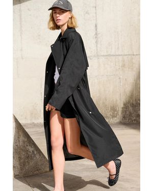 Pull&Bear Oversize Lightweight Trench Coat - Natural