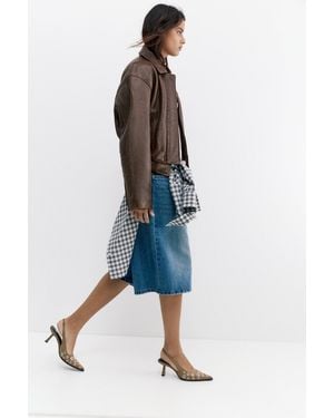 Pull&Bear Studded High-Heel Shoes - Blue