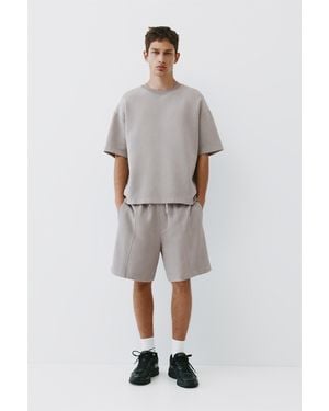 Pull&Bear Interlock Jogger Bermuda Shorts - Multicolour