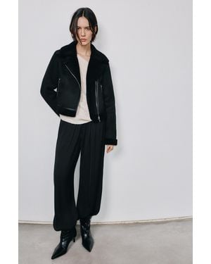 Pull&Bear Short Reversible Jacket - Black