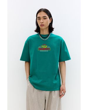 Pull&Bear Sakamoto T-Shirt - Green
