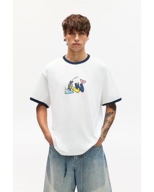 Pull&Bear Bráulio Amado Hammer T-Shirt - White