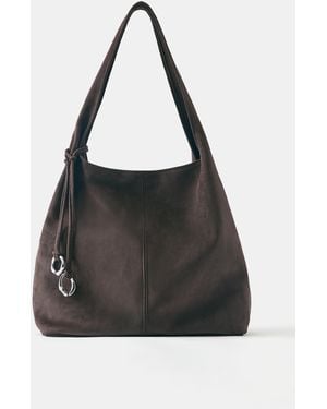 Pull&Bear Embellished Tote Bag - Black