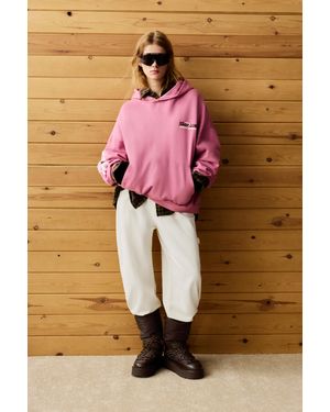 Pull&Bear Flat Faux Fur Boots - Pink