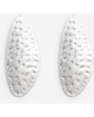 Pull&Bear Large Teardrop Earrings - White