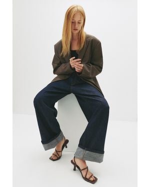 Pull&Bear Heeled Sandals With Crossover Straps - Blue