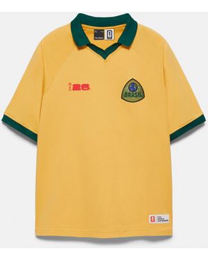Pull&Bear Fifa World Cup 26 Brazil Polo Shirt - Yellow