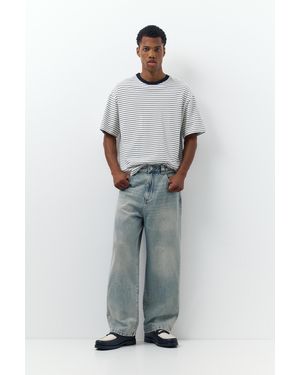Pull&Bear Baggy Relaxed Fit Jeans - Grey