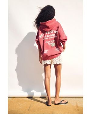 Pull&Bear Prawn Hoodie - Red