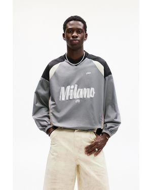 Pull&Bear Milano Stwd Windbreaker Jacket - Grey