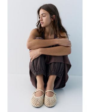 Pull&Bear Crochet Ballerinas - Multicolour