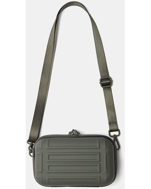 Pull&Bear Rigid Rubberised Crossbody Bag - White