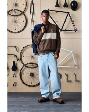 Pull&Bear Quarter-Zip Sweatshirt - Multicolour