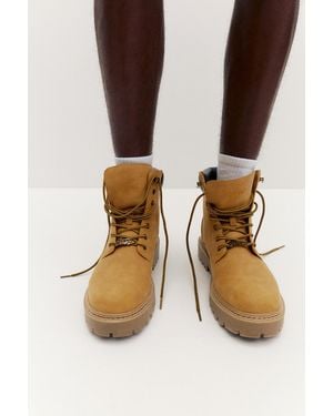 Pull&Bear Stwd Lace-Up Boots - Multicolour