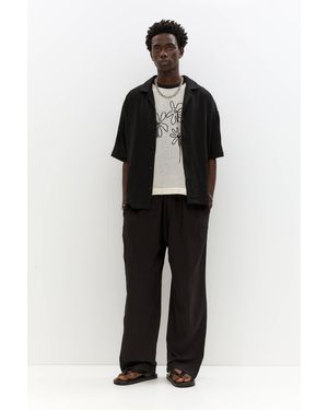 Pull&Bear Rustic Joggers - Black
