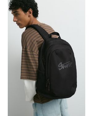 Pull&Bear Stwd Backpack - Black