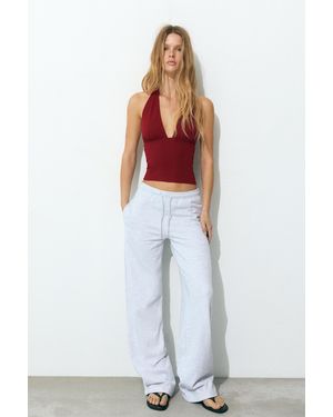 Pull&Bear Halter Top - White