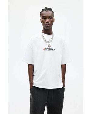 Pull&Bear Stwd T-Shirt With Wheel Detail - White