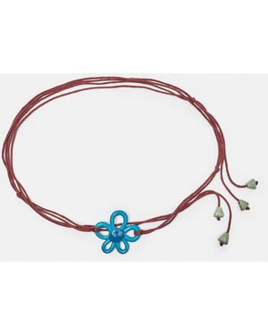 Pull&Bear Floral Cord Belt - Multicolour