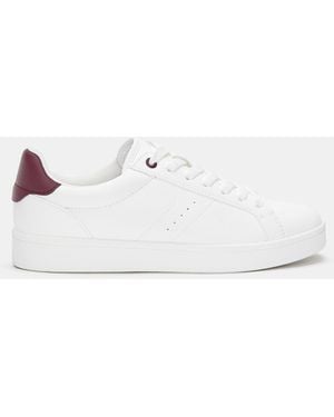 Pull&Bear Basic-Sneaker Mit Detail - Weiß