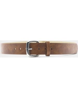 Pull&Bear Square Buckle Belt - White