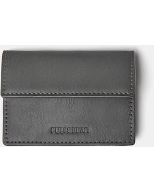 Pull&Bear Plain Coin Purse - Grey