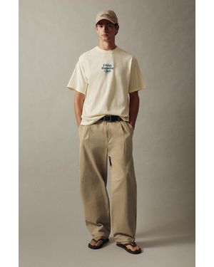 Pull&Bear Baggy Darted Chinos - Natural