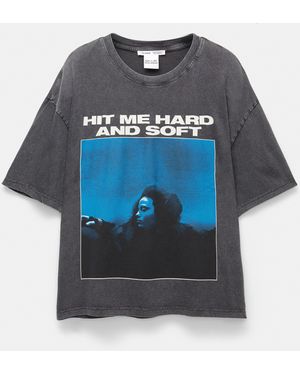Pull&Bear Billie Eilish T-Shirt - Blue
