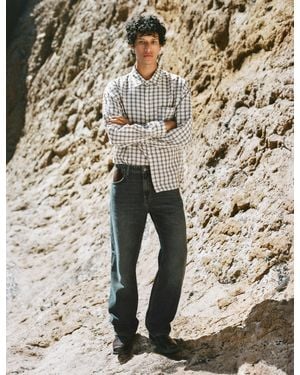 Pull&Bear Montserrat Messeguer Leather Cowboy Boots - Natural
