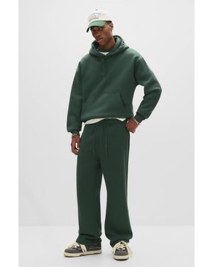 Pull&Bear Basic Baggy Tracksuit Bottoms - Green
