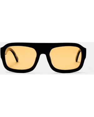 Pull&Bear Square Sunglasses - Black