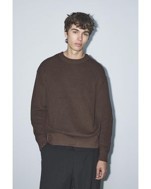 Pull&Bear Basic Knit Jumper - Grey
