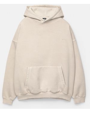 Pull&Bear Stwd Faded Hoodie - Natural