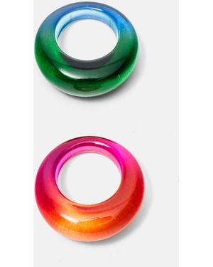 Pull&Bear 2Er-Pack Ringe - Grün