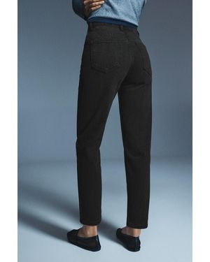Pull&Bear High-Waist Mom Fit Jeans - Black