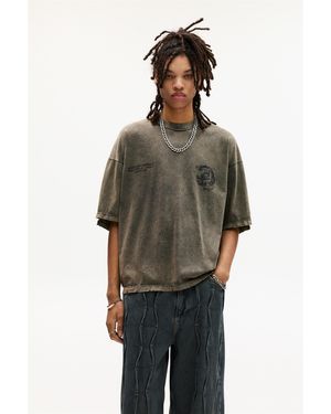 Pull&Bear Faded Stwd T-Shirt - Green