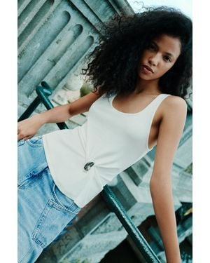 Pull&Bear Tanktop Mit Metall-Detail - Grün